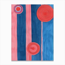 Circles And Stripes Canvas Print