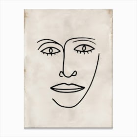 Face Portrait Canvas Print