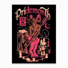 PriDEMONth - Queer Evil Baphomet Gift Canvas Print