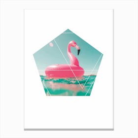 Flamingo Abstract Canvas Print