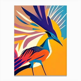 Roadrunner Pop Matisse Bird Canvas Print