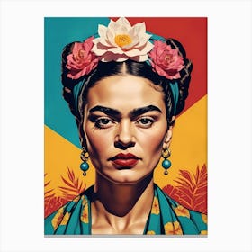 Frida Kahlo Portrait (6) Canvas Print