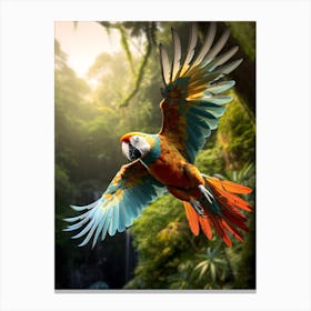 Parrot In The Tropics Canvas Print
