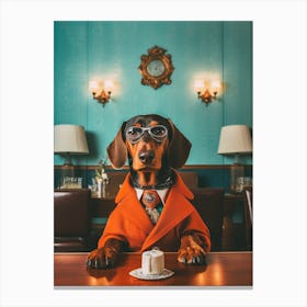A Dachshund Dog 2 Canvas Print