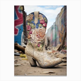 Cowgirl Street Boots 1 Canvas Print