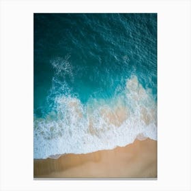 Aerial View Of A Beach 26 Canvas Print