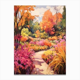 Autumn Gardens Painting Naples Botanical Garden Usa 2 Canvas Print