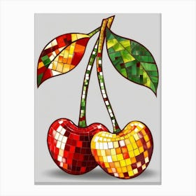 Cherry Mosaic 3 Canvas Print