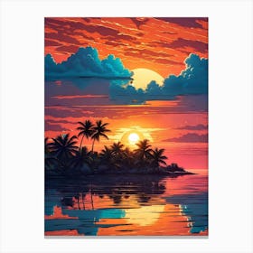 Sunset Painting Canvas Print