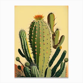 Devil S Tongue Cactus Rousseau Inspired Garden Canvas Print