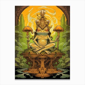 Flying Frog Crown Storybook 4 Canvas Print