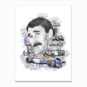 Nigel Mansell Canvas Print