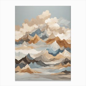 Mountains In The Sky Canvas Print