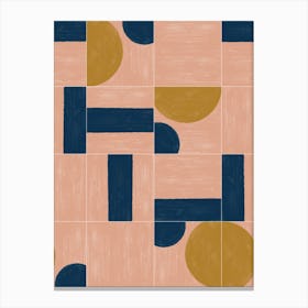 Painted Wall Tiles 03 Canvas Print