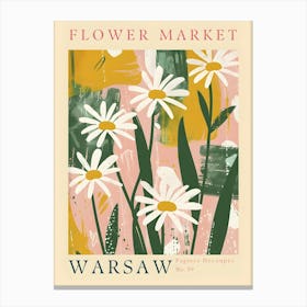 Flower Market Warsaw Canvas Print