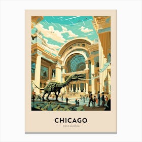 Field Museum 2 Chicago Travel Poster Canvas Print