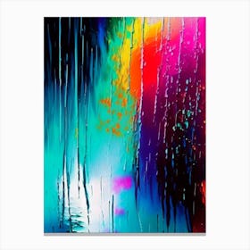 Rain Art Waterscape Bright Abstract 2 Canvas Print