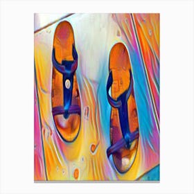 Pair Of Flip Flops Canvas Print