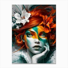 Flower Girl 3 Canvas Print