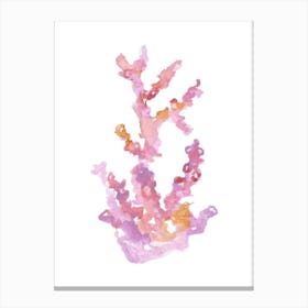 Coral Reef Watercolor Painting Canvas Print