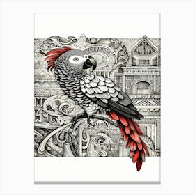 Lemon Parrot Canvas Print