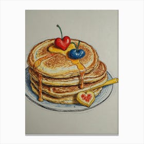 Pancakes 1 Canvas Print