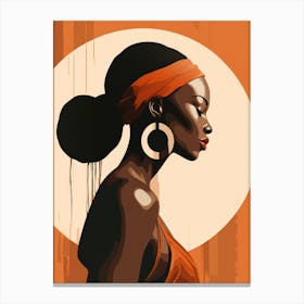 African Woman Portrait 4 Canvas Print