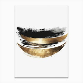 Gold Brush Strokes 11 Canvas Print