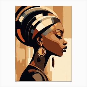 African Woman Portrait 6 Canvas Print
