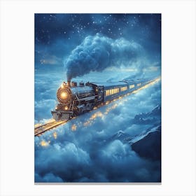 Train In The Sky 2 Canvas Print