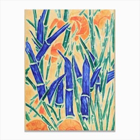 Bamboo Shoots Fauvist vegetable Canvas Print