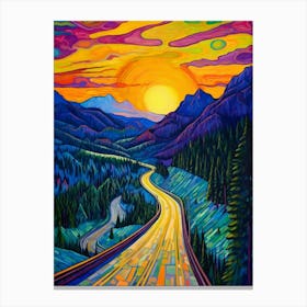 Snoqualmie Pass Retro Pop Art 16 Canvas Print