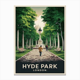 Hyde Park London Canvas Print