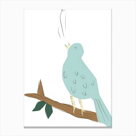 Bird On A Branch 17 Canvas Print