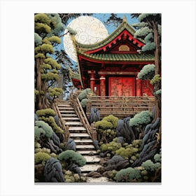 Shinto Shrines Japanese Style 3 Canvas Print