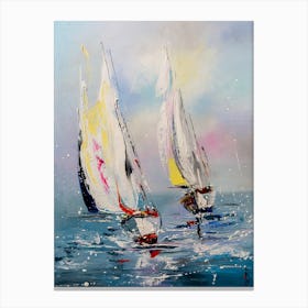 Yacht Racing Canvas Print