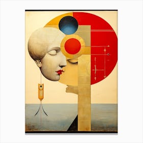 Abstract Illustration Of A Woman And The Cosmos 22 Canvas Print