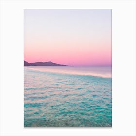 Balos Beach, Crete, Greece Pink Photography 1 Canvas Print