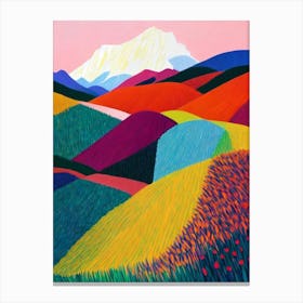 Fiordland National Park 1 New Zealand Abstract Colourful Canvas Print