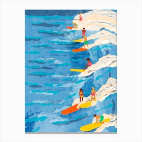 Longboarding Canvas Print