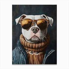 Too Cool Pitbull 2 Canvas Print