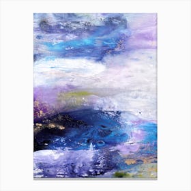 Shore Landscape Abstract Painting Canvas Print