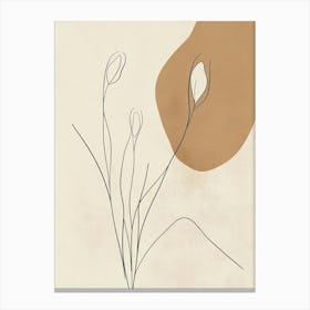 Abstract Flower Painting 1 Canvas Print