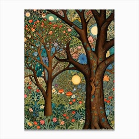 William Morris Tree Of Life 4 Canvas Print