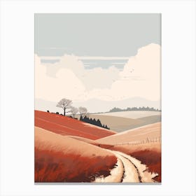 The North Downs Way England 1 Hiking Trail Landscape Canvas Print