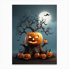 Halloween Pumpkins 2 Canvas Print