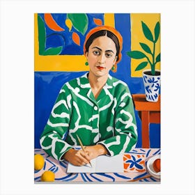 Fauvist Woman Canvas Print