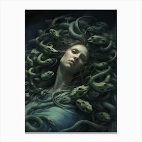 Oil Painting Style Madusa Canvas Print