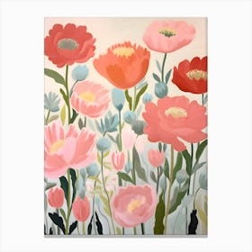 Pink Poppies Canvas Print