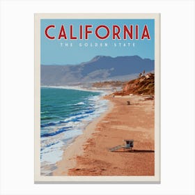 California Travel Poster Canvas Print